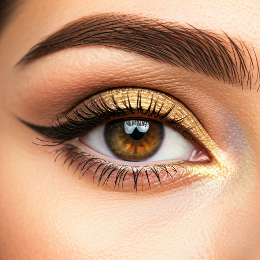 Eye makeup details